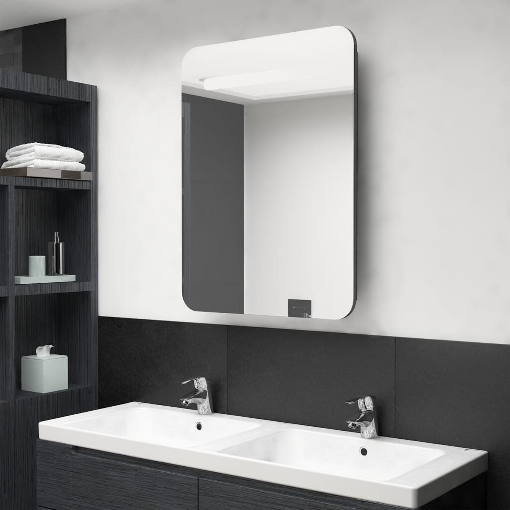 Latitude Run Lirah Wall Mount Cabinet Shining Grey 800mm H X 600mm W