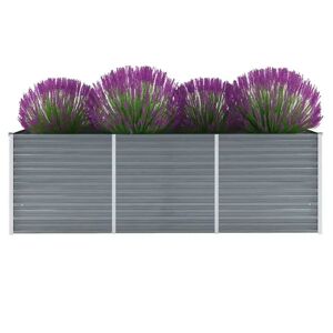 Freeport Park Garden Metal Planter Box gray 77.0 H x 100.0 W x 40.0 D cm