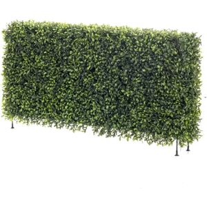 The Seasonal Aisle Emerald Artificial Box Wood Fence 100 x 20 x 25cm 25.0 H x 100.0 W x 20.0 D cm