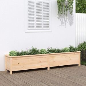 Dakota Fields Bohlin Wood Outdoor Raised Flower Bed Brown 15.35