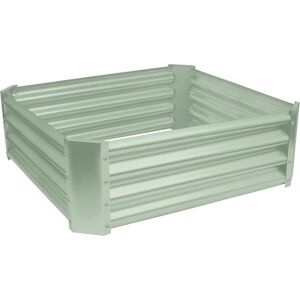 Harbour Housewares Square Galvanised Steel Raised Garden Bed Green 30 H x 90 W x 90 D cm