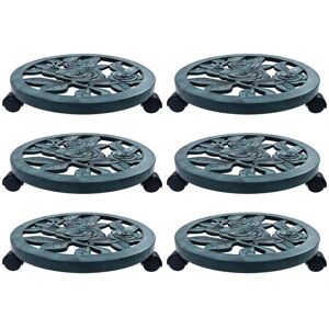 Dakota Fields Waterfront 6 Pieces Caddy Set Green 7.5cm H X 38cm W X 38cm D