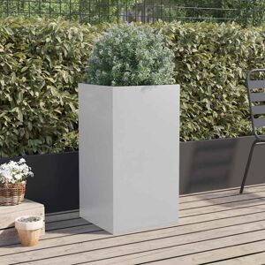 Latitude Run Planter Steel Silver Grey 75cm H x 42cm W x 38cm D Latitude Run Planter Steel Silver Grey 75cm H x 42cm W x 38cm D