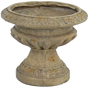 Rosalind Wheeler Humphreys FLUTED URN Low 28cm Verdigris Effect Brown 28cm H X 33cm W X 33cm D Rosalind Wheeler Humphreys FLUTED URN Low 28cm Verdigris Effect Brown 28cm H X 33cm W X 33cm D