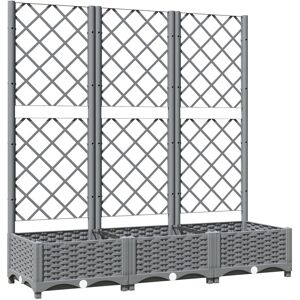 Rosalind Wheeler Garden Planter With Trellis Light Grey 121.5cm H x 120cm W x 40cm D Rosalind Wheeler Garden Planter With Trellis Light Grey 121.5cm H x 120cm W x 40cm D