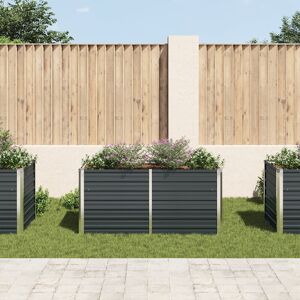 Freeport Park Alissa Metal Planter Box Anthracite 77 cm H x 160 cm W x 80 cm D Freeport Park Alissa Metal Planter Box Anthracite 77 cm H x 160 cm W x 80 cm D