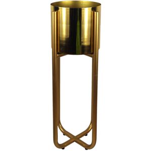 Fairmont Park Metal Cachepot Gold 62cm H X 18cm W X 18cm D Fairmont Park Metal Cachepot Gold 62cm H X 18cm W X 18cm D