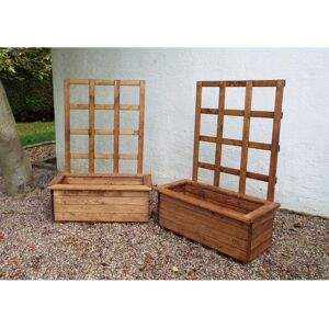 Union Rustic Fenton Wooden Planter Box with Trellis 135cm H x 82cm W x 41cm D Union Rustic Fenton Wooden Planter Box with Trellis 135cm H x 82cm W x 41cm D