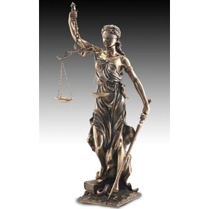 Astoria Grand Lindgren Goddess of Justice Figurine Grey;Gold 75cm H X 30cm W X 30cm D Astoria Grand Lindgren Goddess of Justice Figurine Grey;Gold 75cm H X 30cm W X 30cm D
