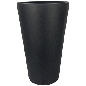 HORTICO Concrete Effect Tall Planter, Frostproof Outdoor Plant Pot, Tall Garden Planter with Drainage Holes, Tall Round Plant Pot Dark Grey 57cm H x 41cm W x 41cm D HORTICO Concrete Effect Tall Planter, Frostproof Outdoor Plant Pot, Tall Garden Planter with Drainage Holes, Tall Round Plant Pot Dark Grey 57cm H x 41cm W x 41cm D