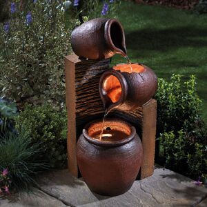 Dakota Fields Milpara Resin Tipping Pots Water Feature with Light 64.5cm H X 34.5cm W X 31.5cm D Dakota Fields Milpara Resin Tipping Pots Water Feature with Light 64.5cm H X 34.5cm W X 31.5cm D