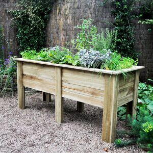 Forest Garden Elderen Wooden Raised Flower Bed 80 cm H x 180 cm W x 70 cm D Forest Garden Elderen Wooden Raised Flower Bed 80 cm H x 180 cm W x 70 cm D