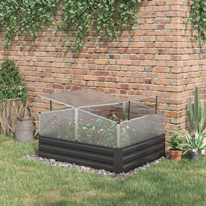 Dakota Fields Brishae Outdoor Raised Flower Bed Grey 67.5cm H X 126cm W X 107cm D Dakota Fields Brishae Outdoor Raised Flower Bed Grey 67.5cm H X 126cm W X 107cm D