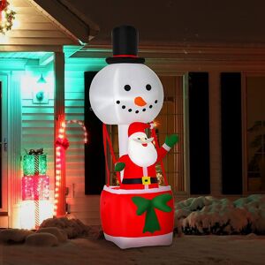 The Seasonal Aisle Santa Inflatable White/Red 240cm H X 80cm W X 85cm D The Seasonal Aisle Santa Inflatable White/Red 240cm H X 80cm W X 85cm D