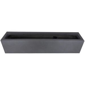 HORTICO Window Flower Box Planter, Frostproof Outdoor Plant Pot, Narrow Garden Planter with Drainage Holes, Concrete Effect Windowsill Planter Dark Grey 17.5cm H x 80cm W x 17cm D HORTICO Window Flower Box Planter, Frostproof Outdoor Plant Pot, Narrow Garden Planter with Drainage Holes, Concrete Effect Windowsill Planter Dark Grey 17.5cm H x 80cm W x 17cm D