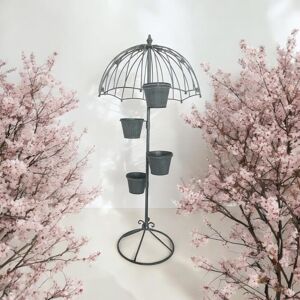 Brambly Cottage Gosnells Metal Statue Planter Grey 130cm H X 35cm W X 35cm D Brambly Cottage Gosnells Metal Statue Planter Grey 130cm H X 35cm W X 35cm D