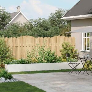 Rio Metal Planter Box White 15.75" H x 141.73" W x 15.75" D Rio Metal Planter Box White 15.75" H x 141.73" W x 15.75" D