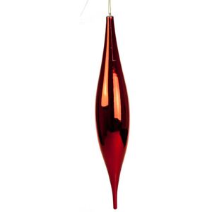 The Seasonal Aisle Finial Ornament Red 33cm H x 6cm W The Seasonal Aisle Finial Ornament Red 33cm H x 6cm W