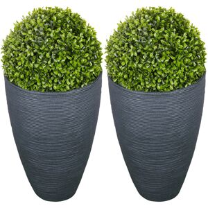 17 Stories Artimas Plastic Plant Pot Black 43cm H X 28cm W X 28cm D 17 Stories Artimas Plastic Plant Pot Black 43cm H X 28cm W X 28cm D