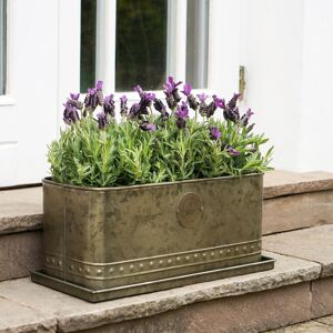 Latitude Run x Kew Outdoor Aged Copper Regency Outdoor Planter D38cm in , 36 cm H x 38 cm W x 38 cm D Aged Brass 36cm H X 38cm W X 38cm D Latitude Run x Kew Outdoor Aged Copper Regency Outdoor Planter D38cm in , 36 cm H x 38 cm W x 38 cm D Aged Brass 36cm H X 38cm W X 38cm D