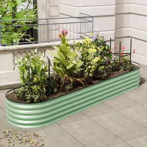 Rio Raised Garden Bed Light Green 42cm H X 320cm W X 80cm D Rio Raised Garden Bed Light Green 42cm H X 320cm W X 80cm D