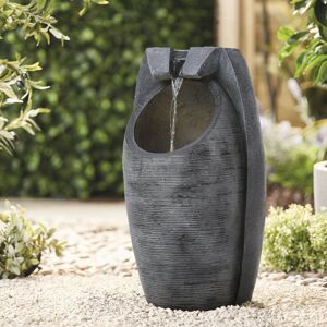 Fleur De Lis Living Outdoor Garden Solar Energy Fountain Decor Grey 56.5cm H X 31cm W X 28.5cm D Fleur De Lis Living Outdoor Garden Solar Energy Fountain Decor Grey 56.5cm H X 31cm W X 28.5cm D