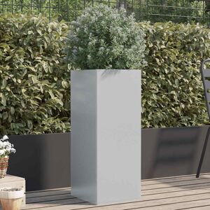 Latitude Run Planter Steel Silver Grey 75cm H x 32cm W x 29cm D Latitude Run Planter Steel Silver Grey 75cm H x 32cm W x 29cm D