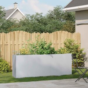 Rio Metal Planter Box Gray 31.50" H x 78.74" W x 15.75" D Rio Metal Planter Box Gray 31.50" H x 78.74" W x 15.75" D