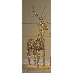 The Seasonal Aisle Christmas Wicker Standing Reindeer Lighted Display Brown 135 cm H x 80 cm W x 30 cm D The Seasonal Aisle Christmas Wicker Standing Reindeer Lighted Display Brown 135 cm H x 80 cm W x 30 cm D