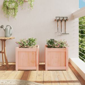 Dakota Fields Brieuc Wood Outdoor Planter Box Cherry 40cm H X 40cm W X 40cm D Dakota Fields Brieuc Wood Outdoor Planter Box Cherry 40cm H X 40cm W X 40cm D
