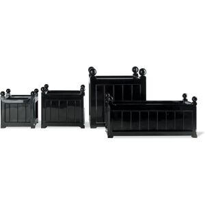 Astoria Grand Pendle Fiberglass Window Box Planter Black 35cm H x 38cm W x 38cm D Astoria Grand Pendle Fiberglass Window Box Planter Black 35cm H x 38cm W x 38cm D