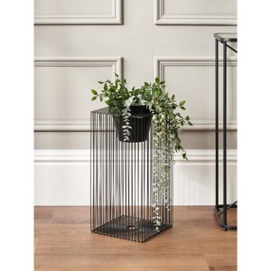 Mercury Metal Elevated Planter Black 54cm H x 26cm W x 26cm D Mercury Metal Elevated Planter Black 54cm H x 26cm W x 26cm D