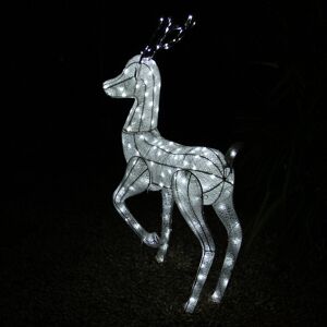 The Seasonal Aisle Stag White 120cm H X 41cm W X 70cm D The Seasonal Aisle Stag White 120cm H X 41cm W X 70cm D