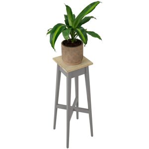 Ophelia & Co. Decatur Square Multi-Tiered Acacia Solid Wood Plant Stand Dove Grey H80 x L28 x D28cm Ophelia & Co. Decatur Square Multi-Tiered Acacia Solid Wood Plant Stand Dove Grey H80 x L28 x D28cm