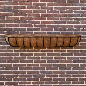 Dakota Fields Manor Garden Black Metal Wall Basket Manger Trough Planter (120Cm) 20cm H X 120cm W X 20cm D Dakota Fields Manor Garden Black Metal Wall Basket Manger Trough Planter (120Cm) 20cm H X 120cm W X 20cm D