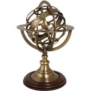 Rosalind Wheeler Armillary Sphere Benedick Sculpture Brown;Gold 30cm H X 19cm W X 16cm D Rosalind Wheeler Armillary Sphere Benedick Sculpture Brown;Gold 30cm H X 19cm W X 16cm D