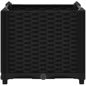 Dakota Fields Raised Bed 40X40x23 Cm Polypropylene Black 38cm H x 40cm W x 40cm D Dakota Fields Raised Bed 40X40x23 Cm Polypropylene Black 38cm H x 40cm W x 40cm D
