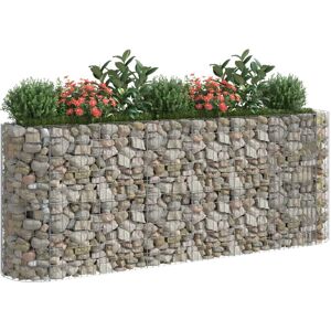 Dakota Fields Gabion Raised Bed Galvanised Iron 330X50x50 Cm 260cm H x 50cm W x 100cm D Dakota Fields Gabion Raised Bed Galvanised Iron 330X50x50 Cm 260cm H x 50cm W x 100cm D