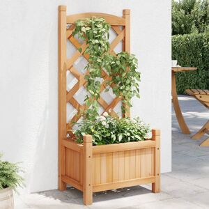 Alpen Home Planter With Trellis Brown Solid Wood Fir Brown 90cm H x 40cm W x 30cm D Alpen Home Planter With Trellis Brown Solid Wood Fir Brown 90cm H x 40cm W x 30cm D