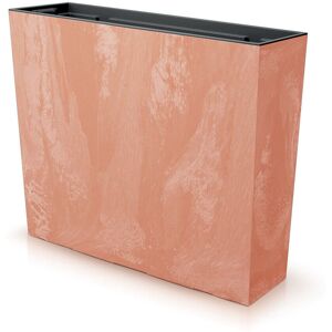 Metro URBNLIVING XXL Concrete Effect Rectangle Planter Space Partition Indoor Or Outdoor Pot Terracotta 23.5cm H X 68.6cm W X 77cm D Metro URBNLIVING XXL Concrete Effect Rectangle Planter Space Partition Indoor Or Outdoor Pot Terracotta 23.5cm H X 68.6cm W X 77cm D