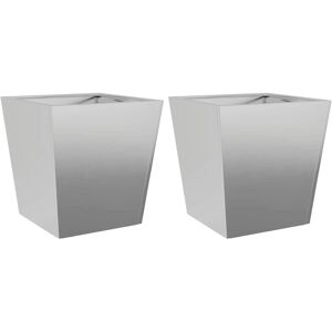 Ebern Designs Planter Box Galvanised Steel 40cm H x 40cm W x 40cm D Ebern Designs Planter Box Galvanised Steel 40cm H x 40cm W x 40cm D