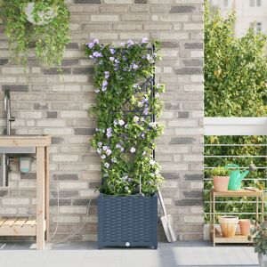 Lark Manor Garden Planters Polypropylene 40 X 40 Cm Grey 142cm H x40cm W x 40cm D Lark Manor Garden Planters Polypropylene 40 X 40 Cm Grey 142cm H x40cm W x 40cm D