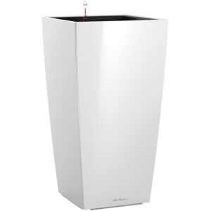Lechuza Cubico Plastic Self-Watering Plant Pot Cream White 75 cm H x 40 cm W x 40 cm D Lechuza Cubico Plastic Self-Watering Plant Pot Cream White 75 cm H x 40 cm W x 40 cm D