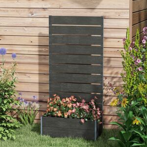 Rio Raised Flower Bed Black 150cm H x 72cm W x 38cm D Rio Raised Flower Bed Black 150cm H x 72cm W x 38cm D