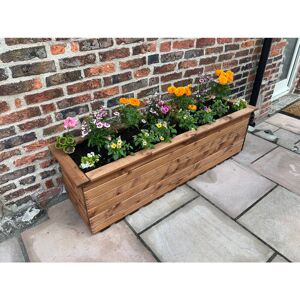 Alpen Home Jambi Wood Planter Box Brown 45cm H X 161cm W X 48cm D Alpen Home Jambi Wood Planter Box Brown 45cm H X 161cm W X 48cm D