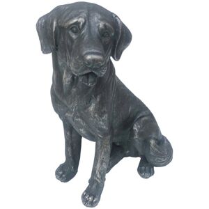 Rosalind Wheeler Byxbee Sitting Dog Figurine Black 40cm H X 30cm W X 20cm D Rosalind Wheeler Byxbee Sitting Dog Figurine Black 40cm H X 30cm W X 20cm D