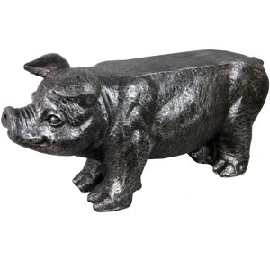 August Grove Grey Pot Belly Pig Garden Stool Grey 37cm H X 24cm W X 78cm D August Grove Grey Pot Belly Pig Garden Stool Grey 37cm H X 24cm W X 78cm D