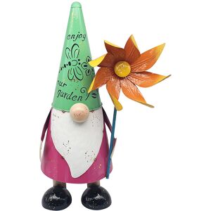 Happy Larry Furniture Metal Garden Statue Black;White;Green;Yellow;Pink;Orange 60cm H X 32cm W X 32cm D Happy Larry Furniture Metal Garden Statue Black;White;Green;Yellow;Pink;Orange 60cm H X 32cm W X 32cm D