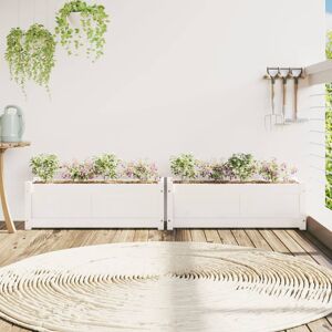 Alpen Home Venizelos Wood Outdoor Planter Box White 31cm H x 90cm W x 31cm D Alpen Home Venizelos Wood Outdoor Planter Box White 31cm H x 90cm W x 31cm D