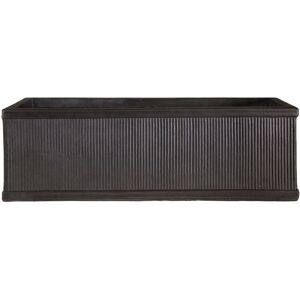 HORTICO Large Window Box Planter, Frostproof Outdoor Plant Pot, Vintage Style Ribbed Windowsill Planter, Narrow Garden Planter with Drainage Holes Faux Lead 23cm H x 70cm W x 23cm D HORTICO Large Window Box Planter, Frostproof Outdoor Plant Pot, Vintage Style Ribbed Windowsill Planter, Narrow Garden Planter with Drainage Holes Faux Lead 23cm H x 70cm W x 23cm D